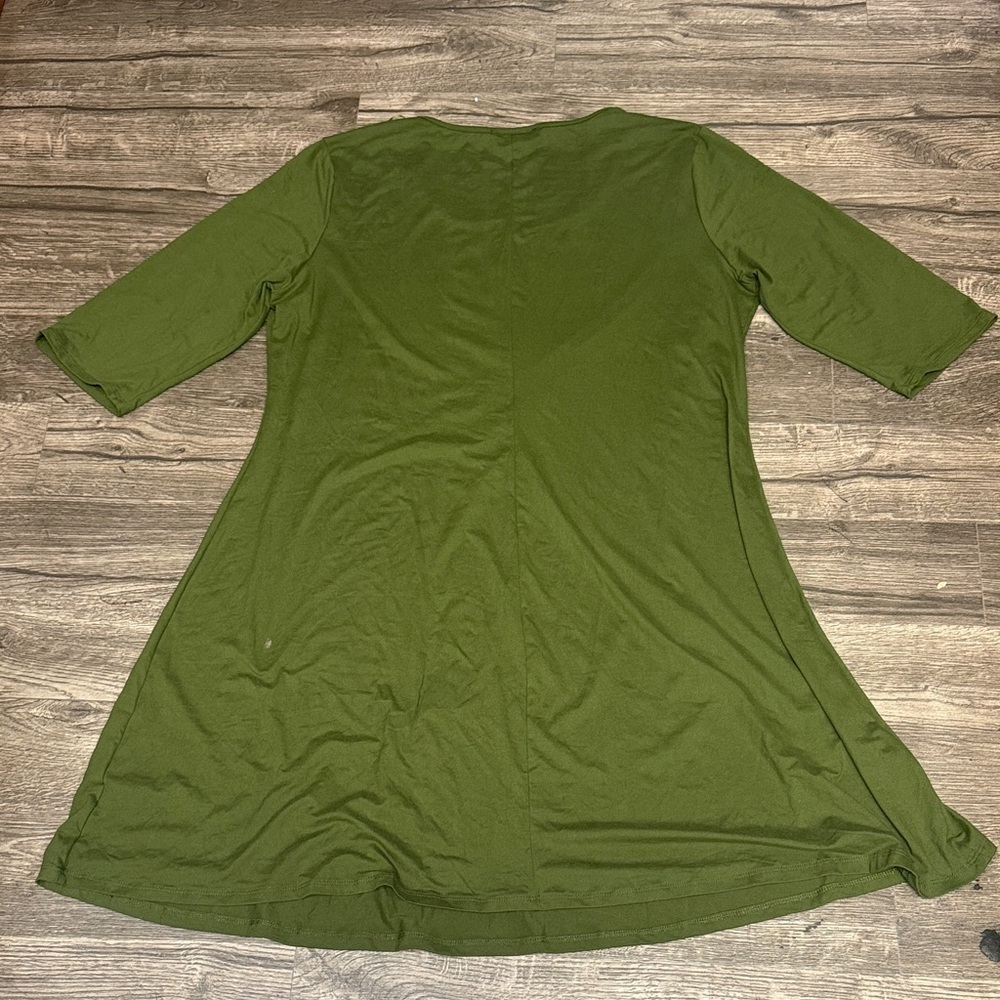 Annabelle Olive Green Dress - Picture 4 of 8